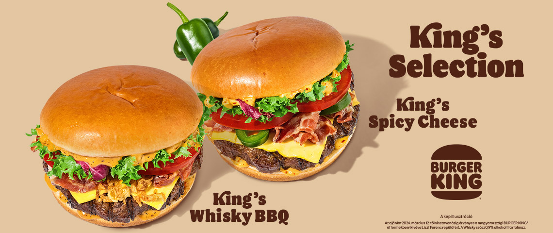 BURGER KING ➤ Újdonság a Burger King éttermében!